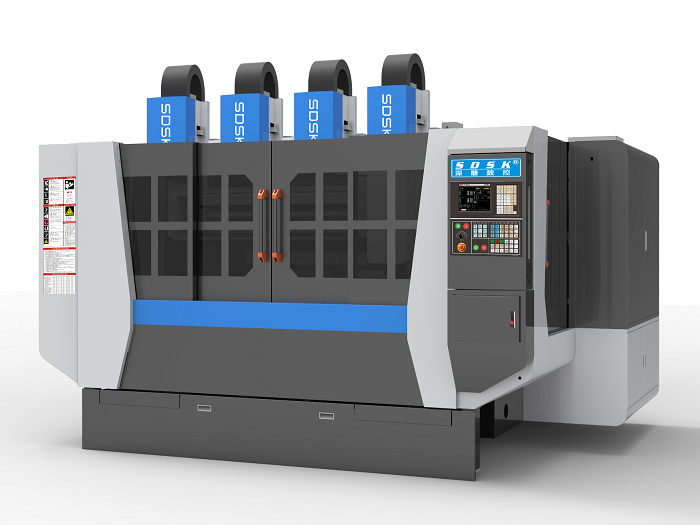 4-axis drilling and tapping machine series with tool magazine