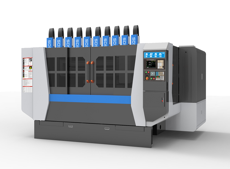 10 axis drilling and tapping machine series with tool magazine