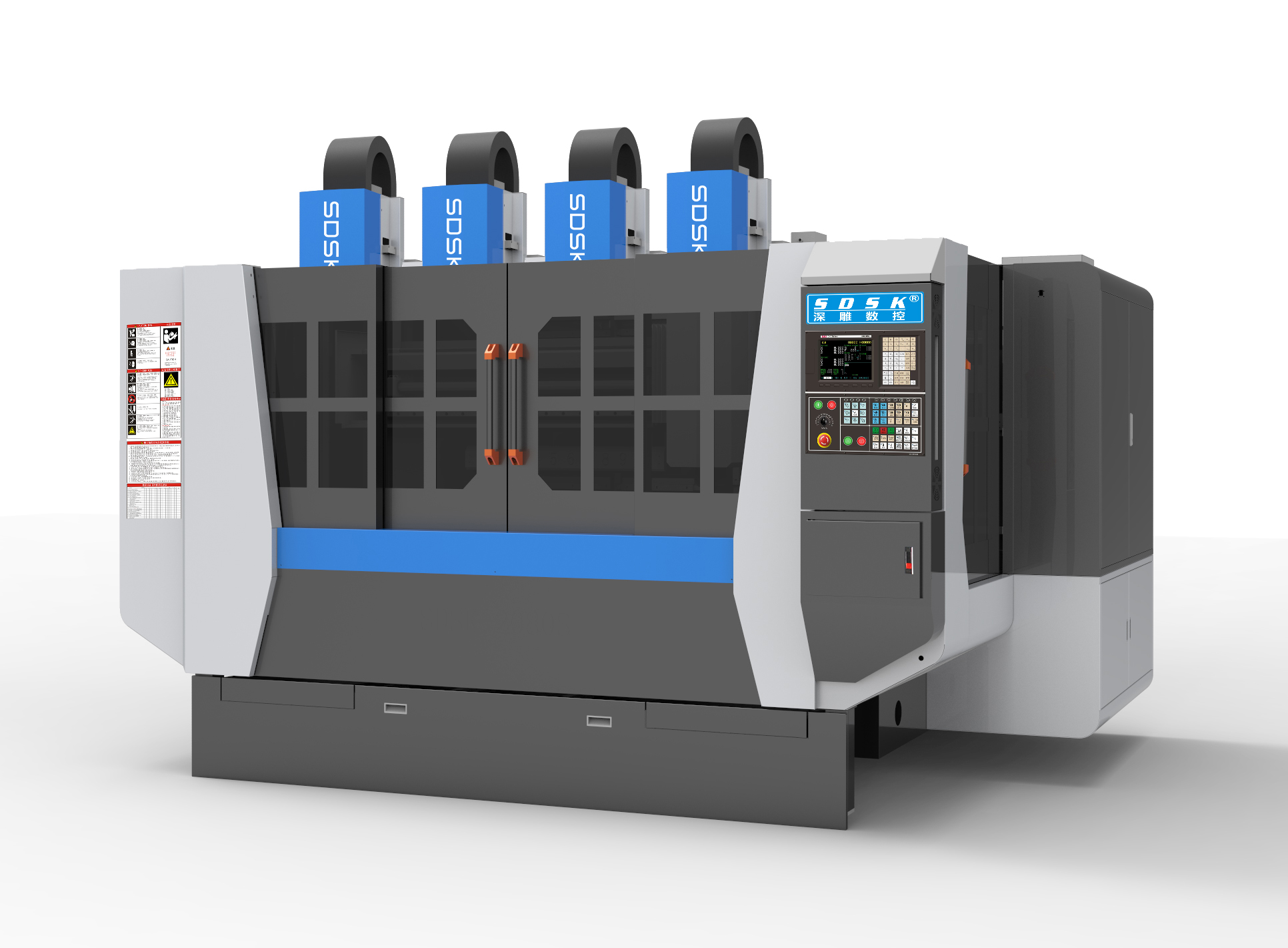 What are the specific advantages of a multi head engraving machine?
